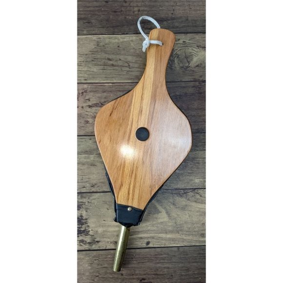 UnKnown Other Vintage Eagle Wood Leather Fireplace Bellow Fire Air